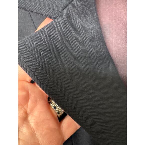 Vtg Y2K Beaufort Riding Apparel Charcoal Herringbone Equestrian Blazer small - Picture 7 of 14